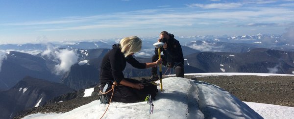 Sweden's weather has been so hot its tallest mountain is shrinking