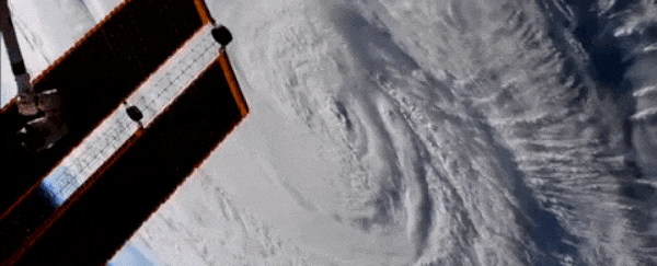 Astronauts capture haunting video of Hurricane Florence making landfall from space