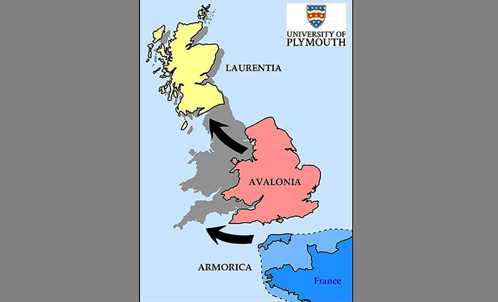 How the British Isles might have formed. (Plymouth University)