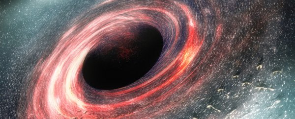 An Earth-sized clump of matter was pulled into a black hole faster than we've ever seen before