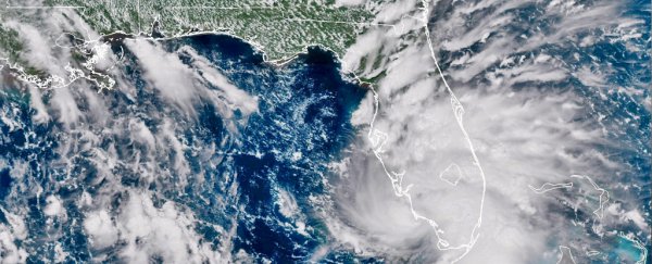 Tropical storm Gordon off the Florida coast is developing into a hurricane right now