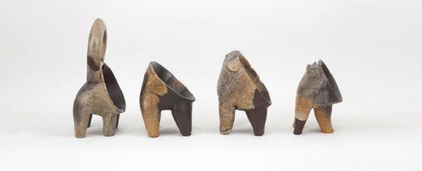 7,200-year-old traces of cheese have been discovered in cute animal pots