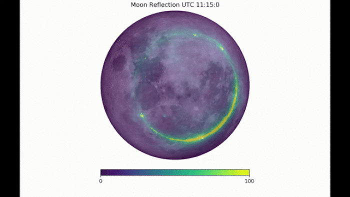 Moon MW reflection BMcKinley NASA