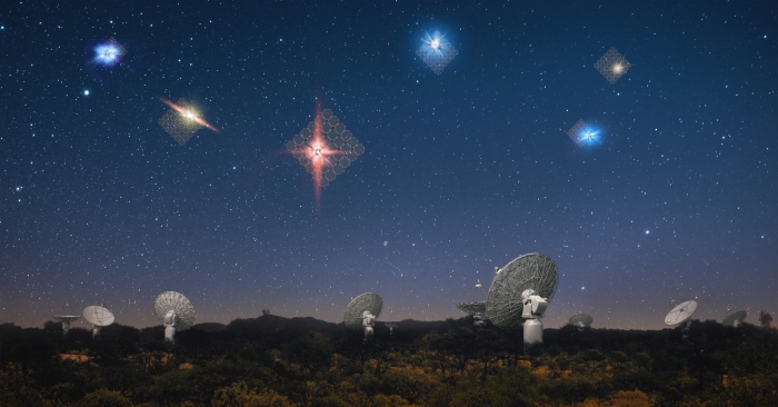 askap 20 fast radio bursts artist impression