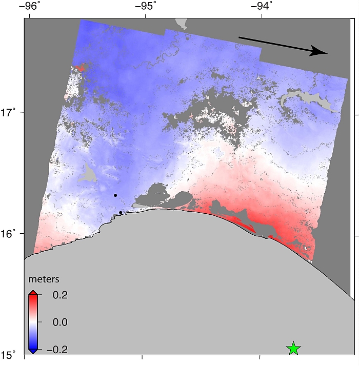 chiapas earthquake nasa satellite inset