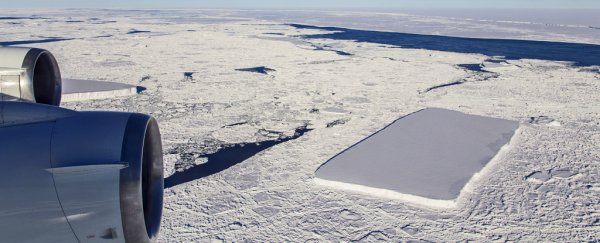 Here's the science behind that near-perfect rectangular iceberg