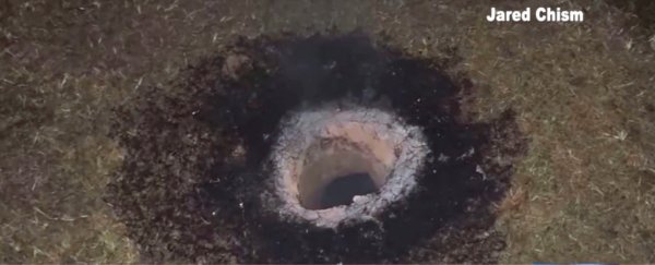 Mysterious ground hole shoots flames into the air, locals have "ruled out Satan"