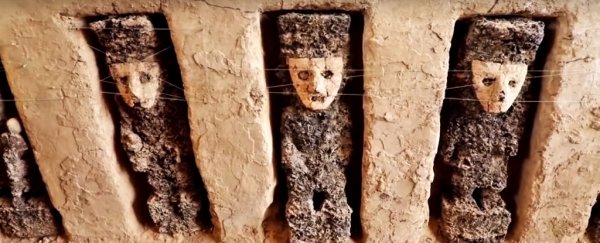 A room full of eerie, masked idols has been discovered in Peru