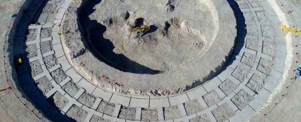 Look at this extremely large hole dug for the extremely large telescope