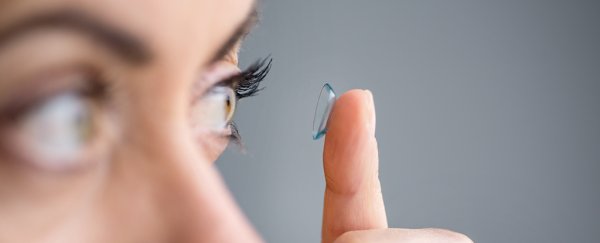 Scientists create a new type of contact lens that's like a Band-Aid for your eyeball