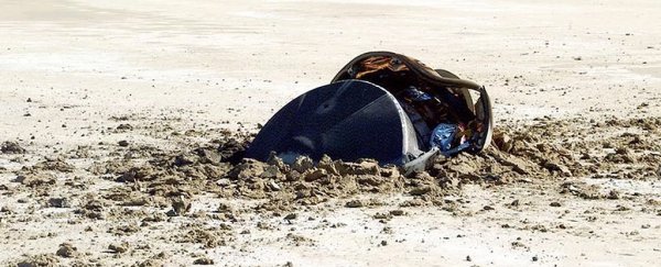 This NASA photo of a crashed 'flying saucer' has a truly amazing story behind it