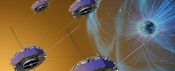NASA just detailed a charged particle explosion right in Earth's magnetosphere