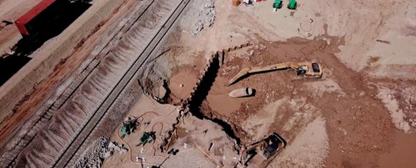 An unstoppable geyser of mud is slowly creeping across California from the San Andreas fault
