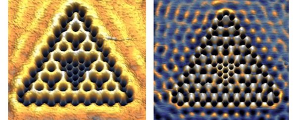 These fractal triangles made out of electrons will quite possibly blow your mind