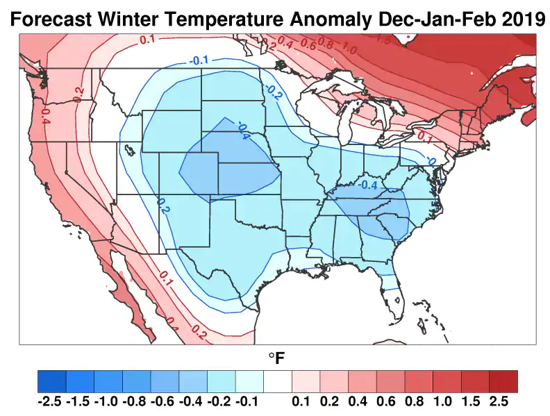 Judah Cohens winter temperature difference from normal outlook Judah Cohen AER