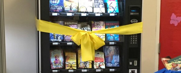 This school installed a book vending machine to promote literacy. It's working