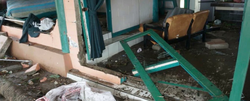 A devastating tsunami has hit Indonesia without warning, killing hundreds