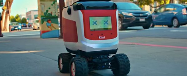 A robot burst into flames on a university campus, and students held a vigil