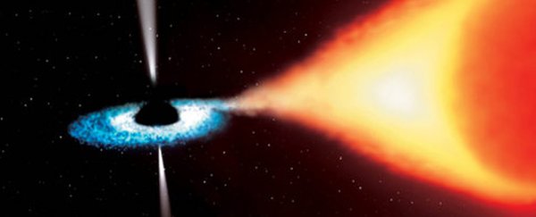 Astronomers have found a mysteriously shrinking black hole