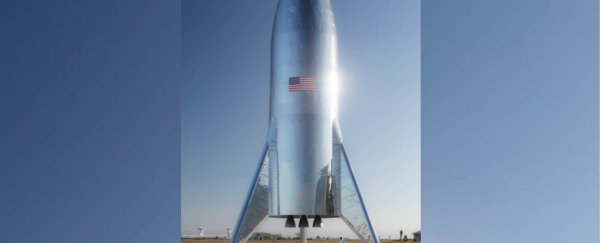 Elon Musk releases a photo of his latest rocket, and it's very silver
