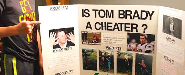 A 10-year-old won his science fair with the physics of why Tom Brady is a cheater