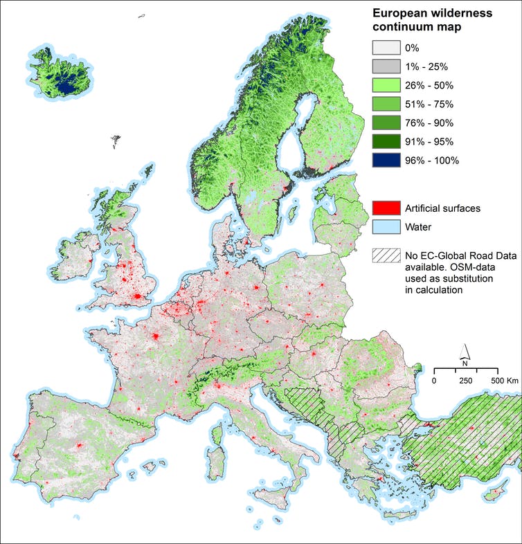 European wilderness.  (Steve Carver, Author provided)