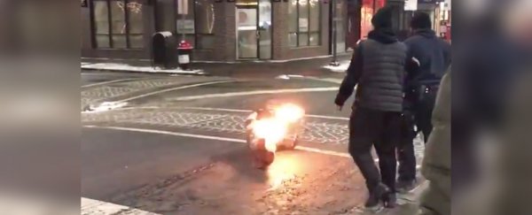 Disturbing video footage reveals how tasers can actually set a person on fire
