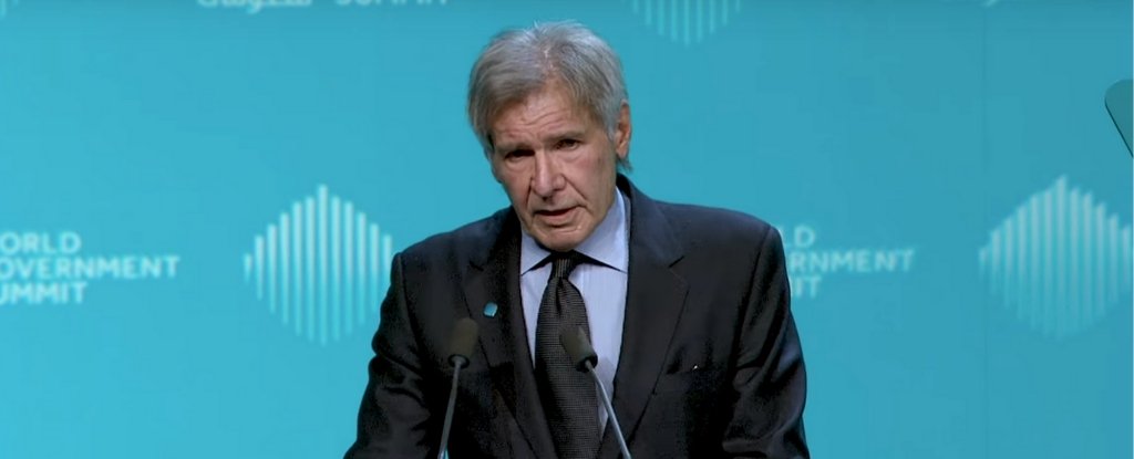 Harrison Ford urges world to stop giving power to science haters and deniers