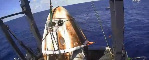 Success! SpaceX's Crew Dragon Looks Toasted After First Successful Re-Entry And Landing