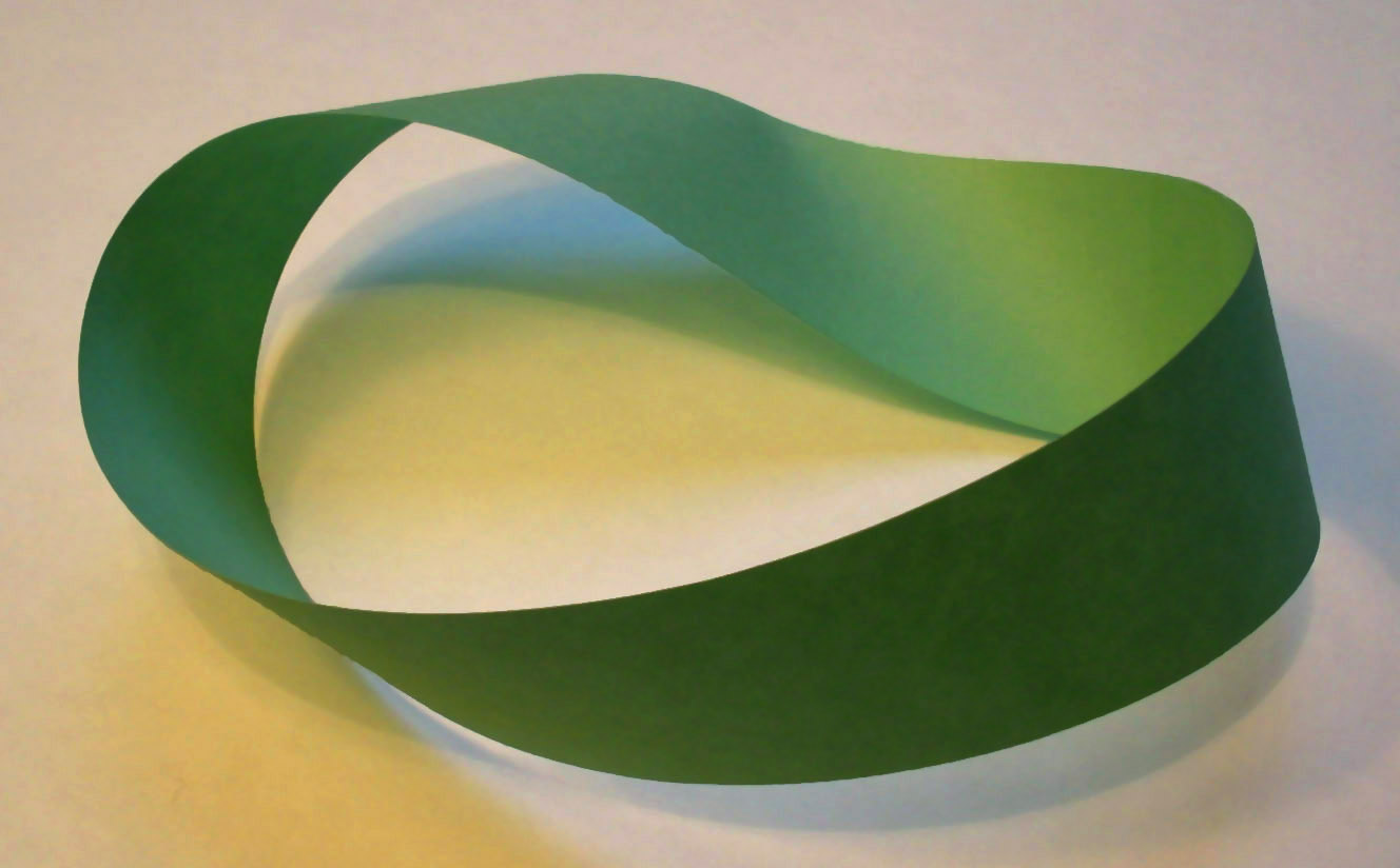 A Möbius strip.  (Wikimedia/David Benbennick/CC BY-SA)