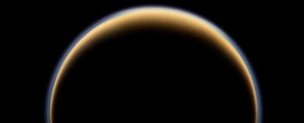 Scientists detect a giant, unexpected corridor of ice on Saturn's largest moon