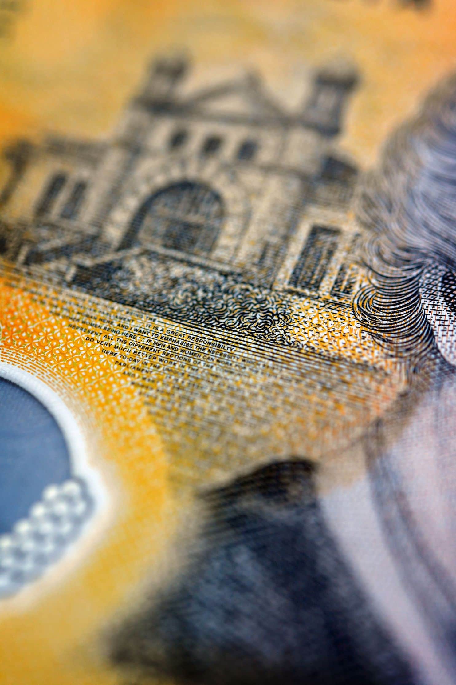 A close-up view of a current circulation 50 Australian dollar with a typo. (Dylan Coker/EPA-EFE/REX)