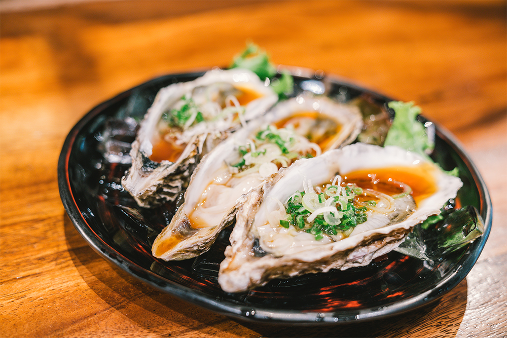 Oysters have high amounts of B12.