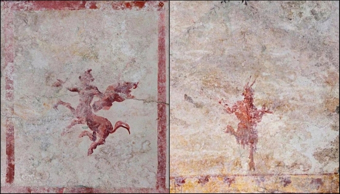 La camera segreta sotterranea sotto la Domus Aurea 2 padella centauro
