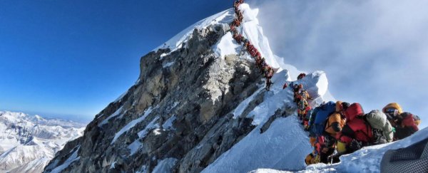 Mount Everest is now so busy climbers are dying in traffic jams
