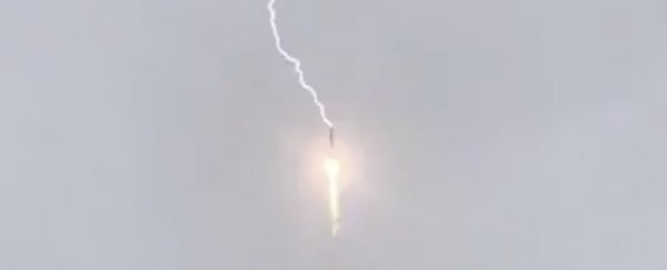 Wild footage shows lightning strike Russia's Soyuz rocket mid-launch
