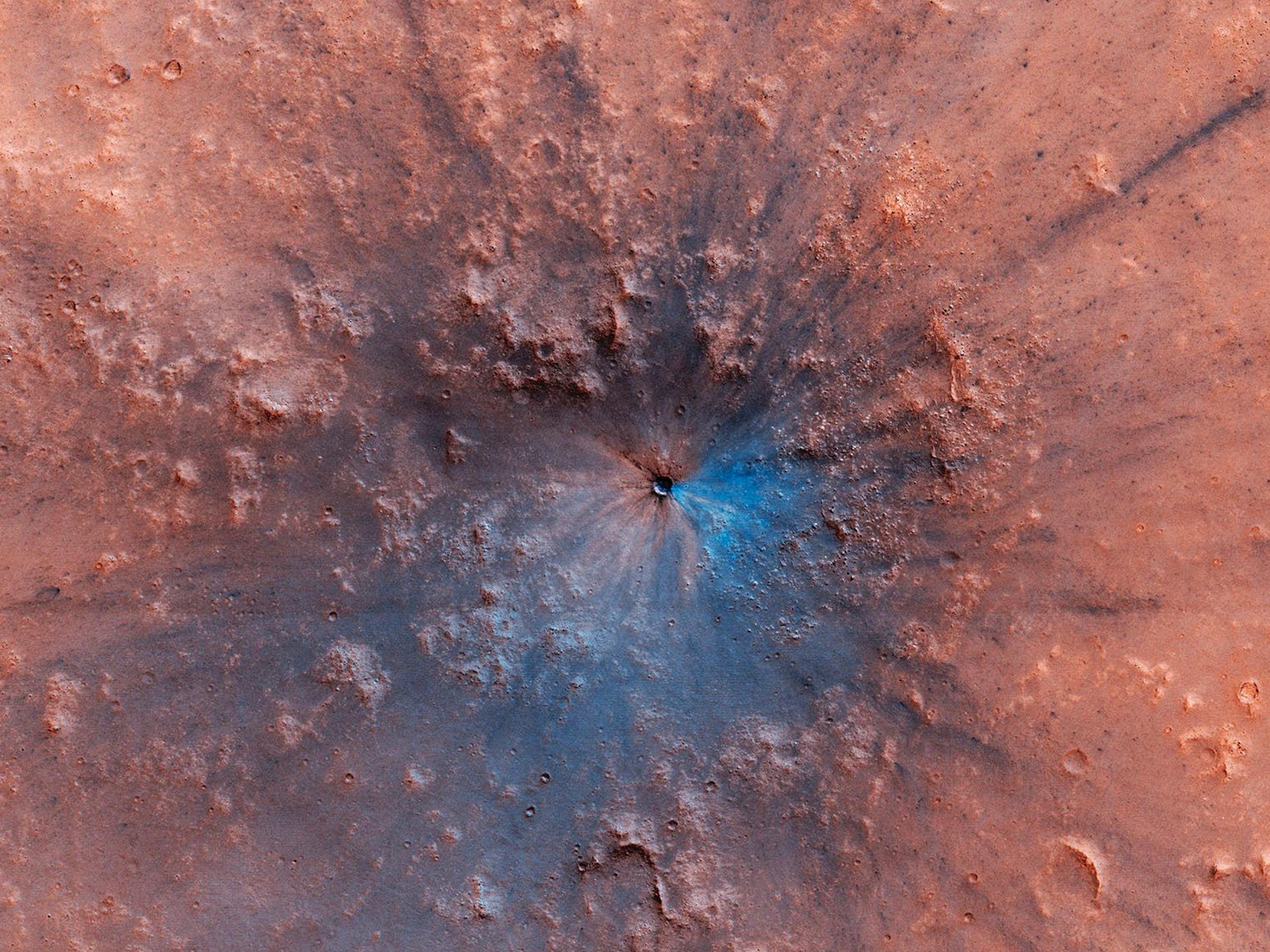 mars impact crater
