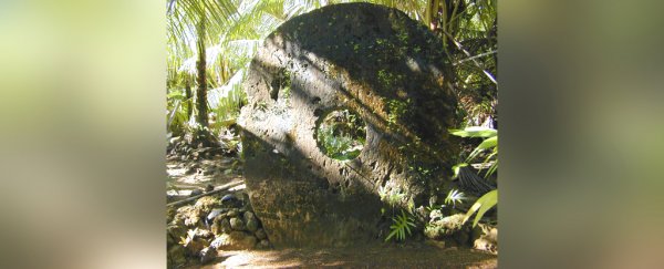 The "original bitcoin" was this giant stone money on a tiny Pacific island