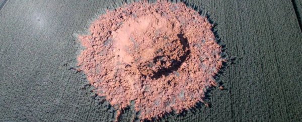 A forgotten bomb from WWII has ripped a huge crater in central Germany