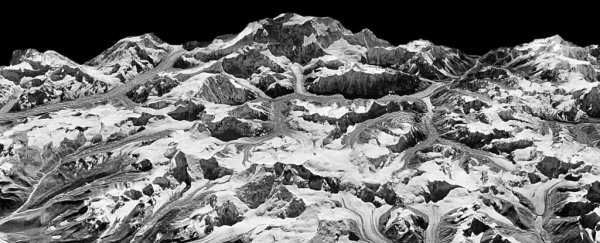 Declassified Spy Photos Reveal The True Scale Of Melting of the Himalayan Glaciers