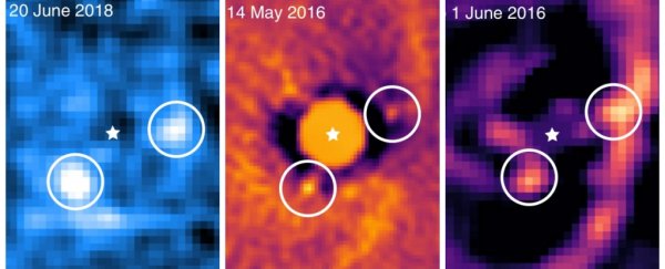 Astronomers have taken actual, direct images of a pair of planets being born