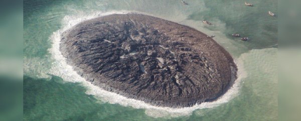 Satellite pics show the demise of eerie 'Earthquake Mountain' in the Arabian sea