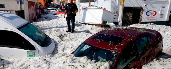 Freak summer hailstorm dumped 5 feet of ice in Mexico and it looks unreal