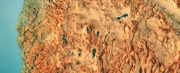 A tectonic plate under Oregon is being slowly ripped apart