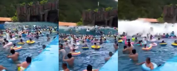 Malfunction triggers freak 'tsunami' wave in Chinese waterpark, injuring dozens