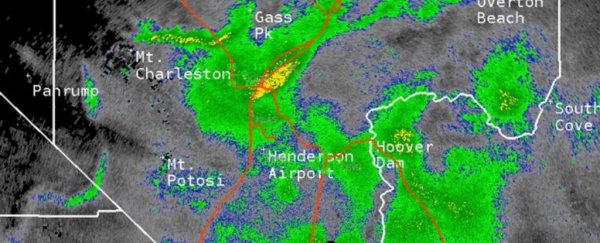 There are so many grasshoppers in Las Vegas right now you can see them from space