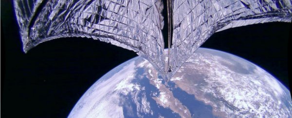 Mission success declared as solar sail propels itself from Earth using only sunbeams