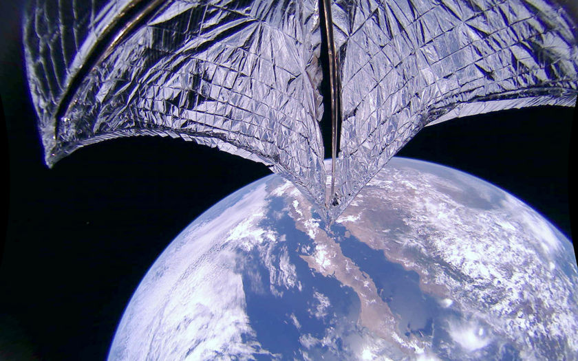 solar sail deployed