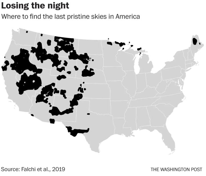 loosing the night sky graphic