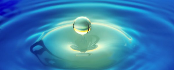 In a totally unexpected finding, water has spontaneously produced hydrogen peroxide